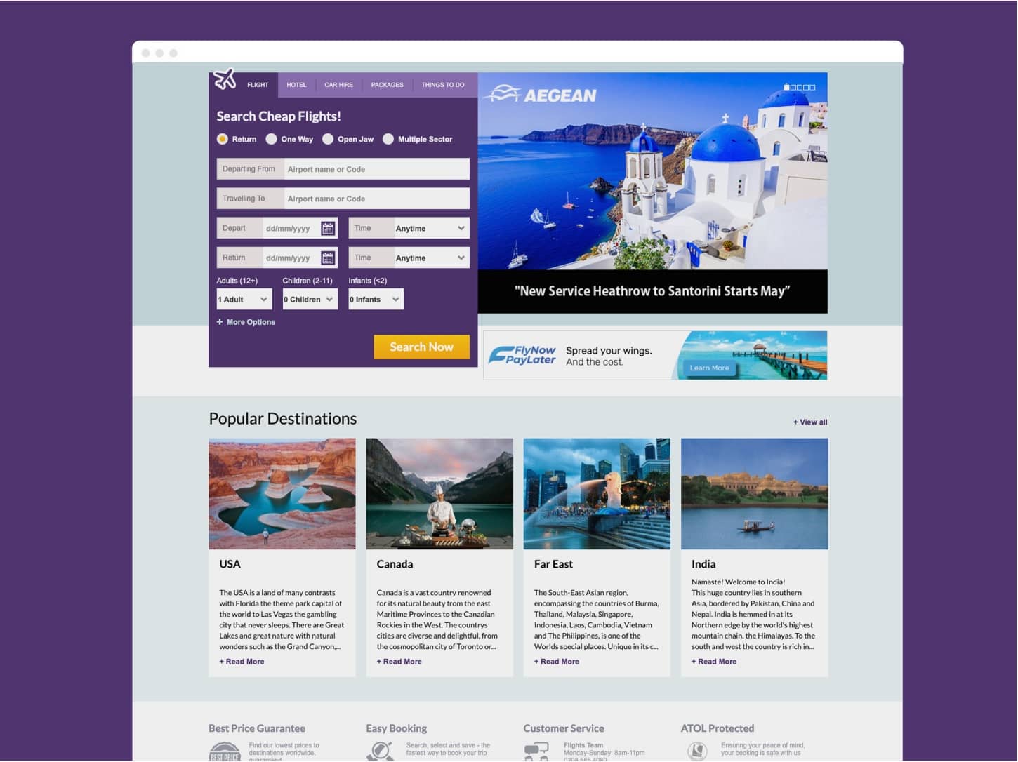 Travel Wholesaler Website