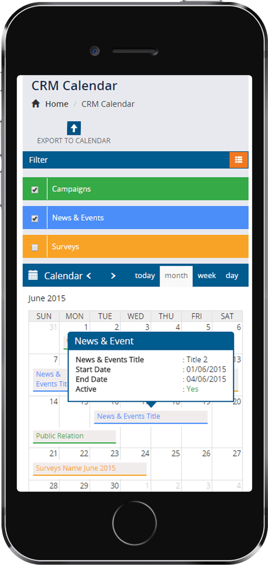 Mobile CRM Features