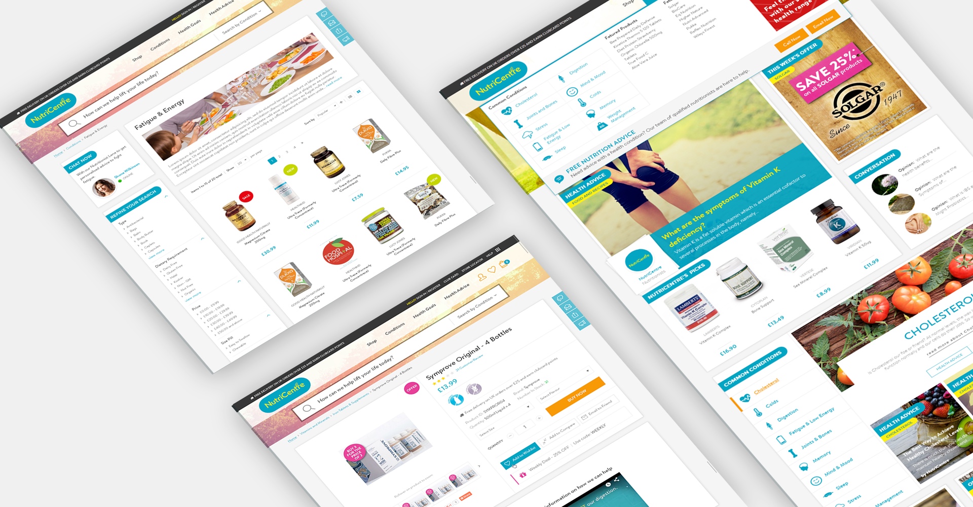 NutriCentre Website Casestudy