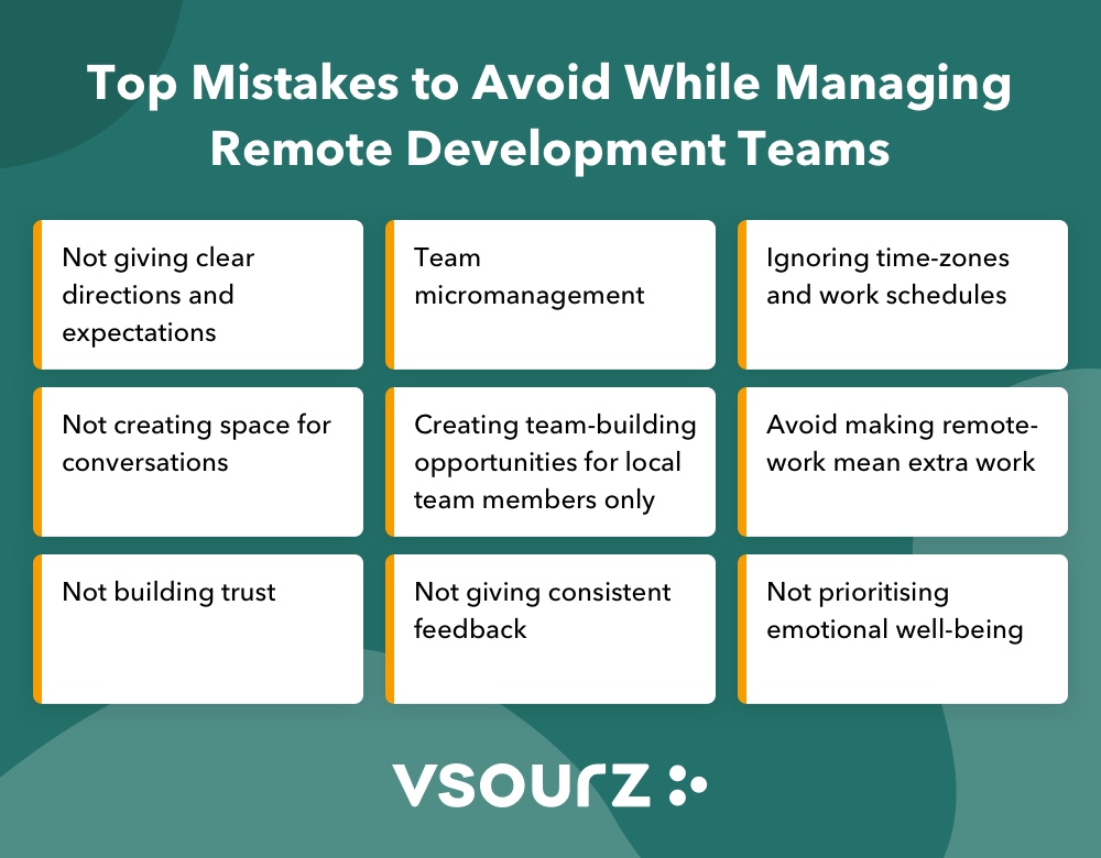 Mistakes to Avoid While Managing Remote Development Teams