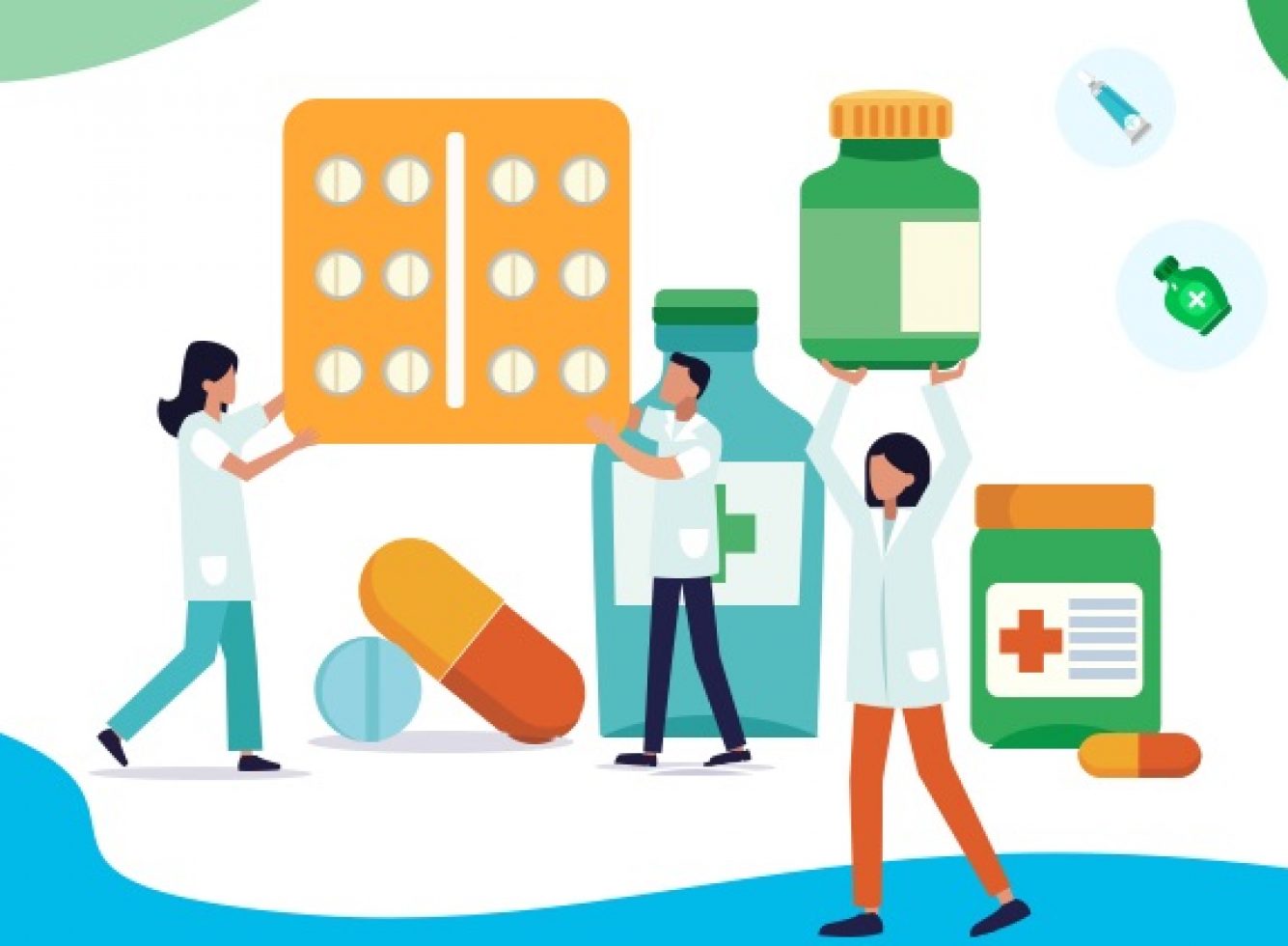 Online Pharmacy Store — стоковая векторная графика и другие изображения на тему Аптека - iStock